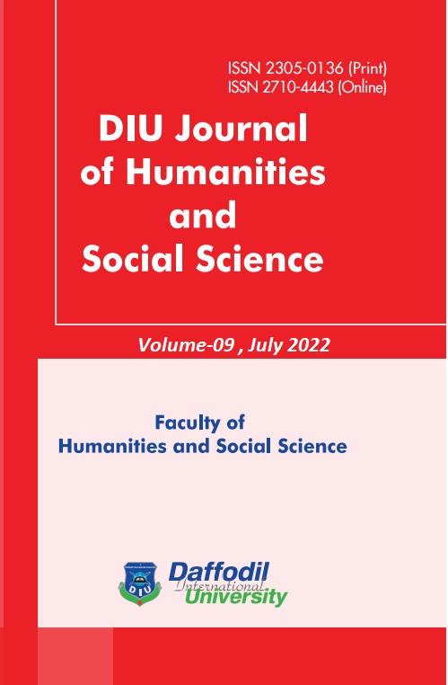 					View Vol. 9 No. 1 (2022): DIU Journal of Humanities and Social Science 
				