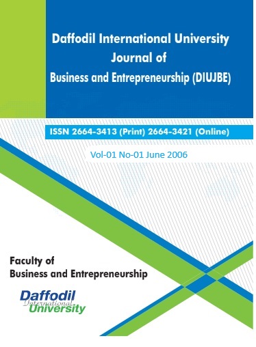 					View Vol. 1 No. 1 (2006): DIU Journal of Business and entrepreneurship
				